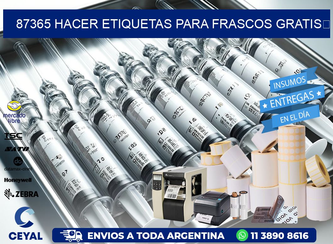87365 Hacer etiquetas para frascos gratis 